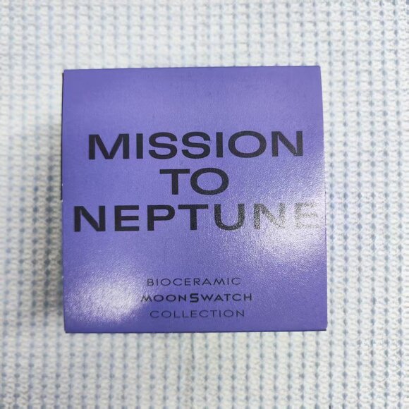 ✨Swatch x Omega Moonswatch Neptune | Ocean Blue Bioceramic | NASA-Grade Strap - Picture 4 of 4